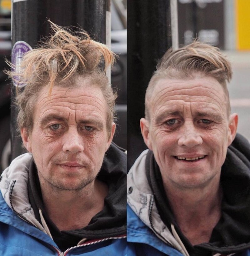 Free haircuts for the homeless: a barber turns tramps into real beauties