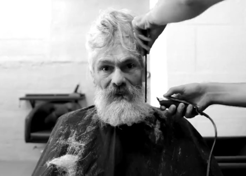 From homeless to hipsters: a former homeless man is moved to tears by his transformation