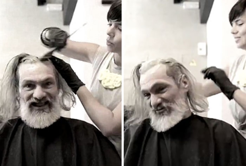 From homeless to hipsters: a former homeless man is moved to tears by his transformation