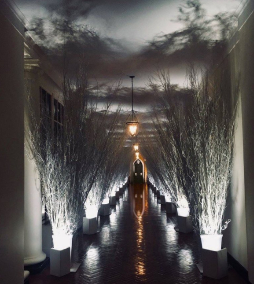 "Funeral muy extraño": las redes sociales parodian la decoración festiva de la Casa Blanca de Melania Trump
