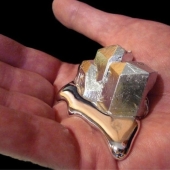 Gallium is a rare metal that melts in your hands
