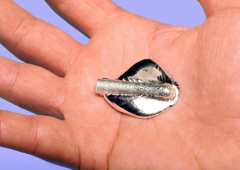 Gallium is a rare metal that melts in your hands