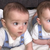 Genetic photocopy: British triplets who are distinguished only by their own mother