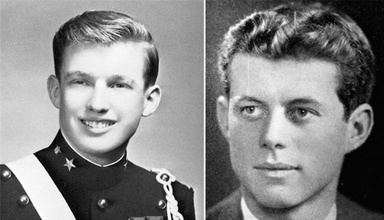 George H.W. Bush and other US presidents in their distant youth