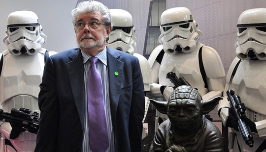 George Lucas topped the ranking of the richest celebrities in the United States