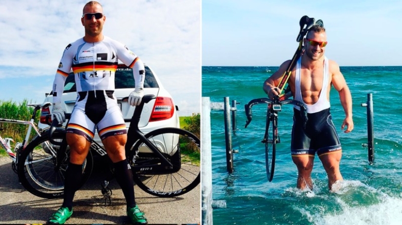 German cyclist nicknamed Quadzilla strikes with super-pumped hips
