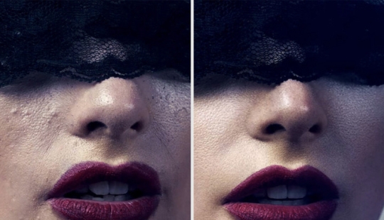 Gloss models BEFORE and AFTER photoshop: 10 photos