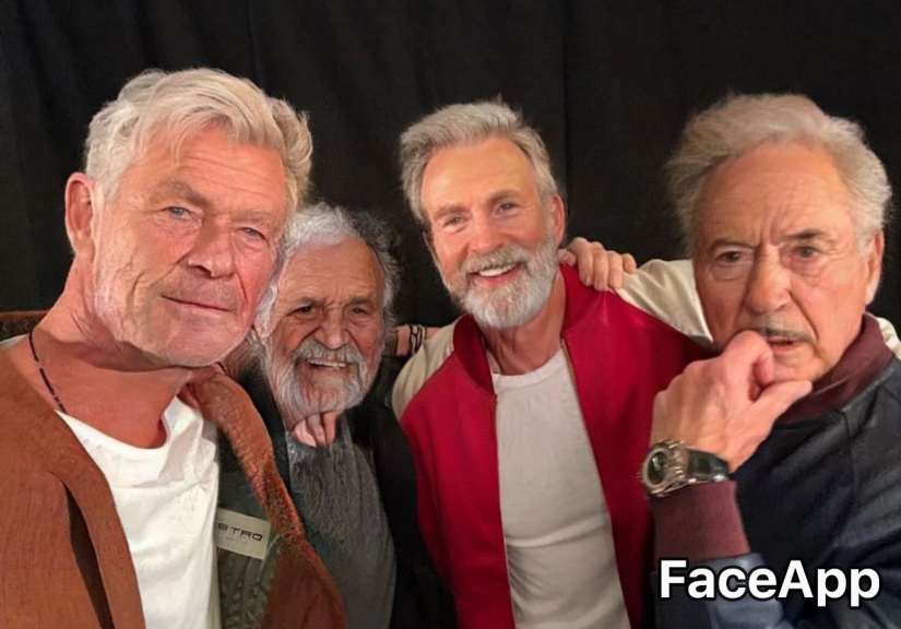 Grandfather Keanu and baba Nastya: celebrities have grown old with the help of the FaceApp app