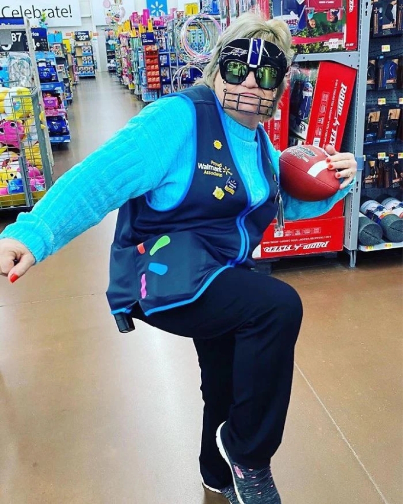 Granny prankster became famous by posing for a Walmart supermarket ad