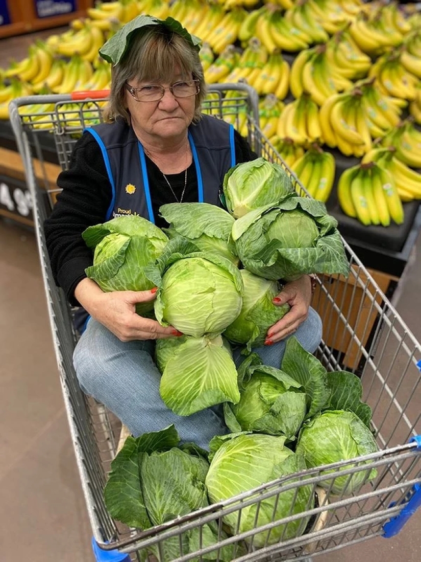 Granny prankster became famous by posing for a Walmart supermarket ad