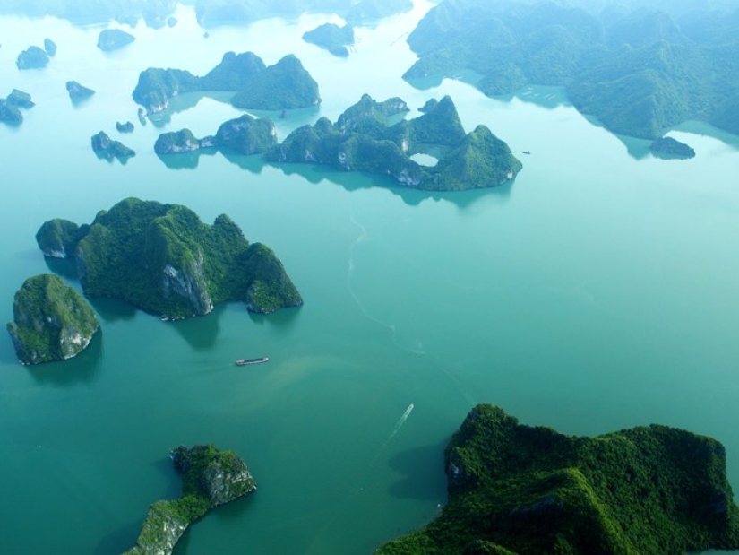 Ha Long is one of the most beautiful bays in the world.