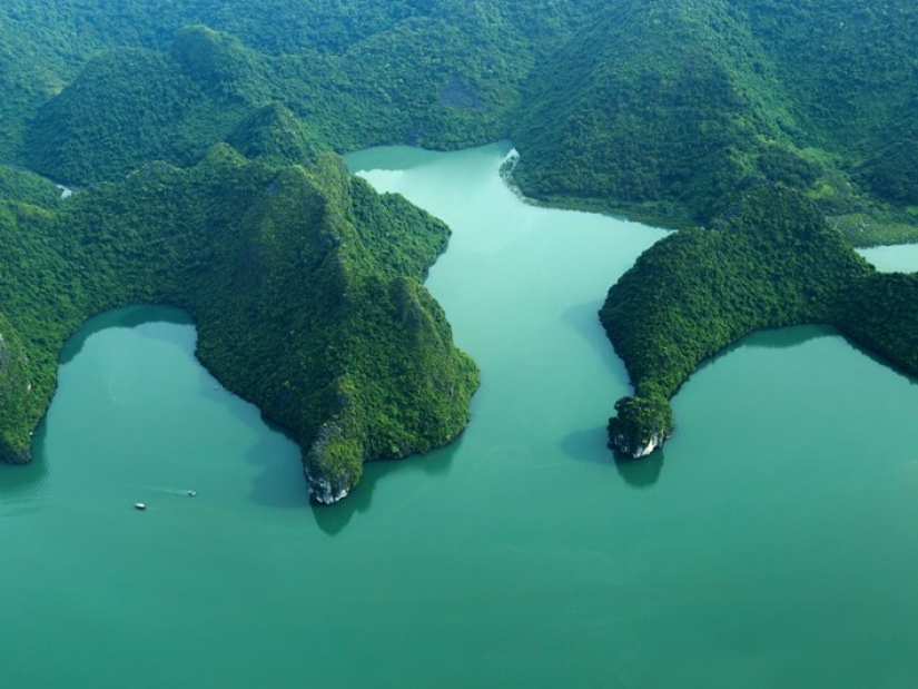 Ha Long is one of the most beautiful bays in the world.