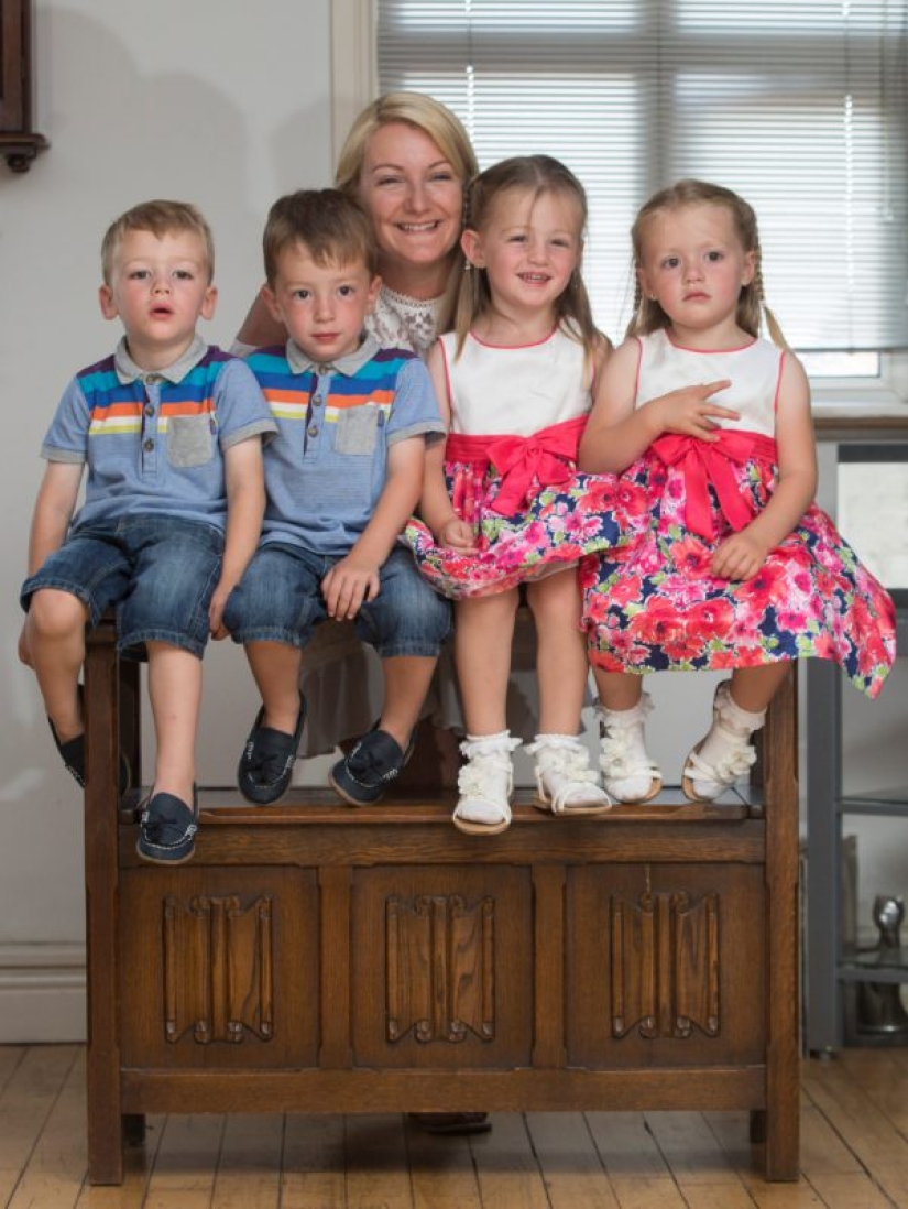 Happiness multiplied by 4 and worries divided by 2: the mathematics of raising wonderful quadruplets