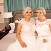 Happiness squared: mother and daughter played weddings on the same day