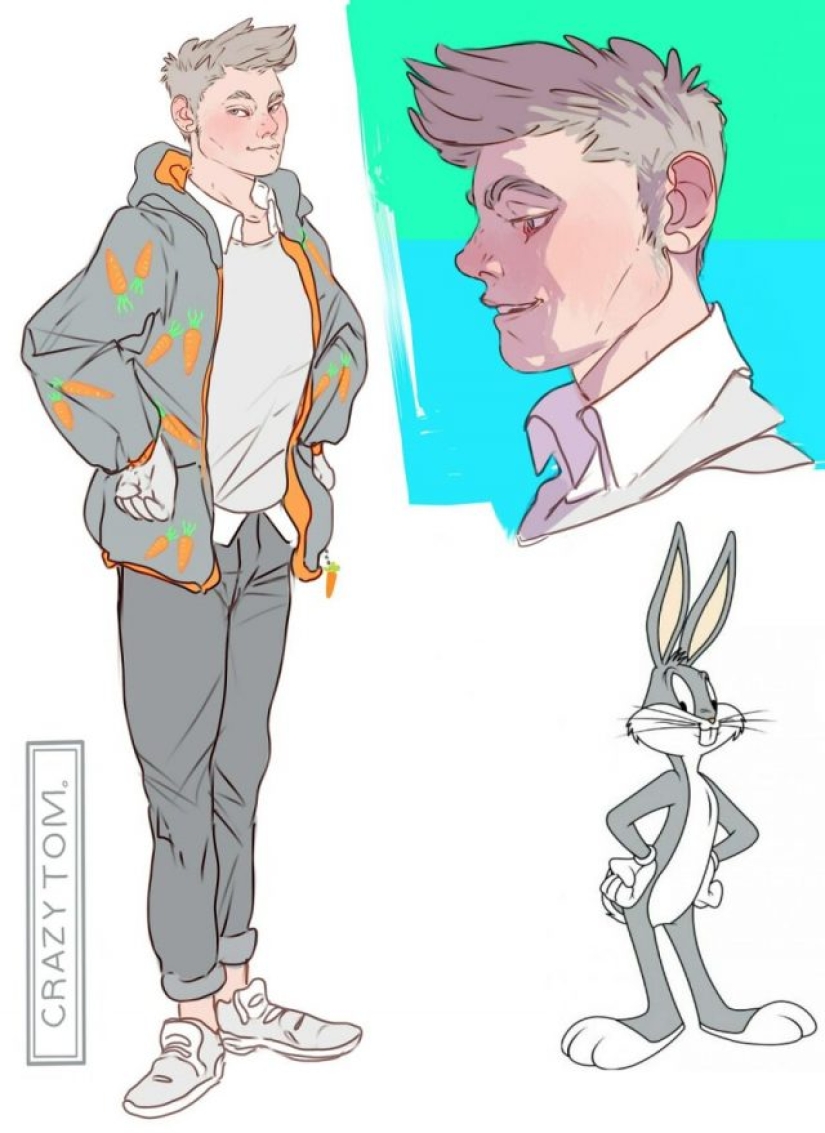 Have you ever wondered what cartoon characters would look like as humans: this artist has the answer