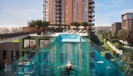 High dive: la primera piscina en el cielo del mundo se está construyendo en Londres