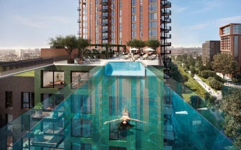 High dive: The world's first sky pool is being built in London