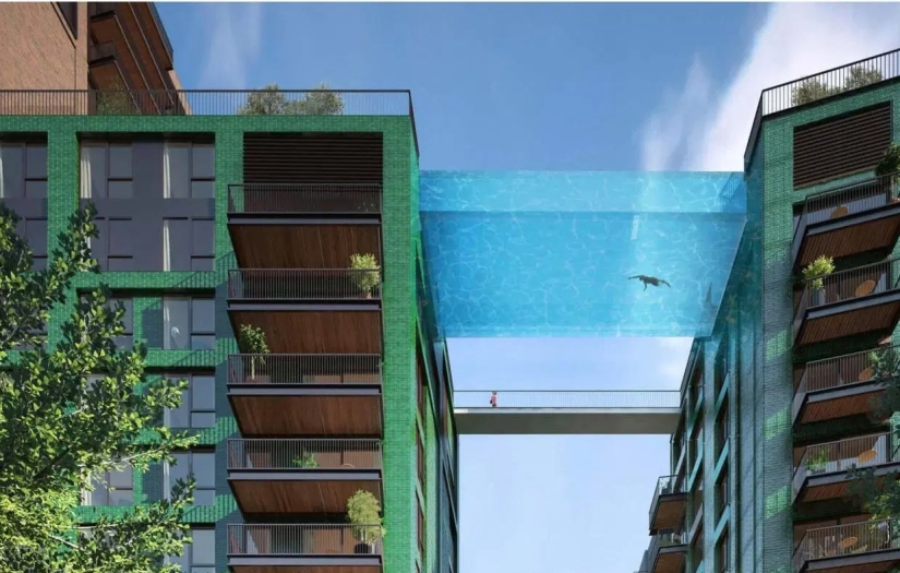High dive: The world's first sky pool is being built in London