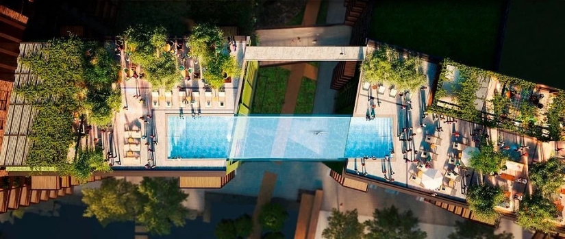 High dive: The world's first sky pool is being built in London