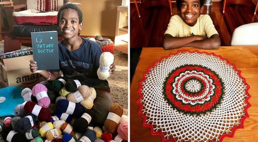 Historia de éxito: miles de personas observan a un huérfano de Etiopía tejiendo