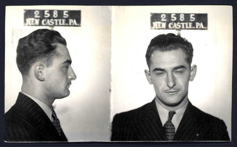 Historical pictures of criminals of the 1930s and 1940s