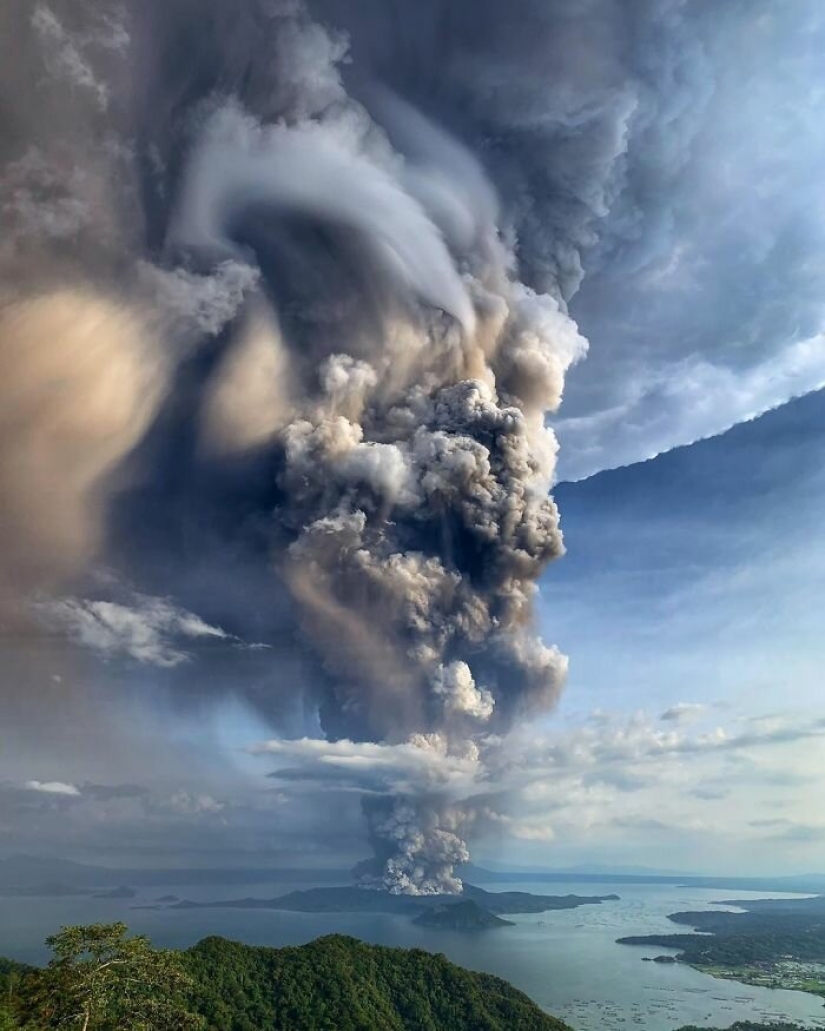 Horror, fear and beauty: the full power of Taal volcano in photos