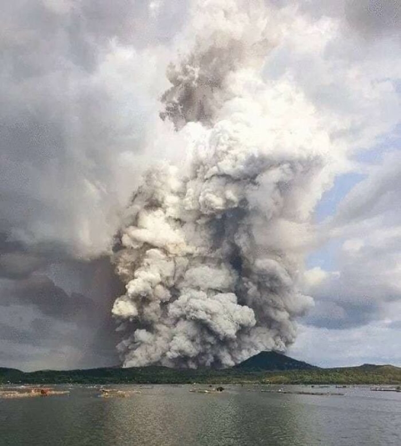 Horror, fear and beauty: the full power of Taal volcano in photos