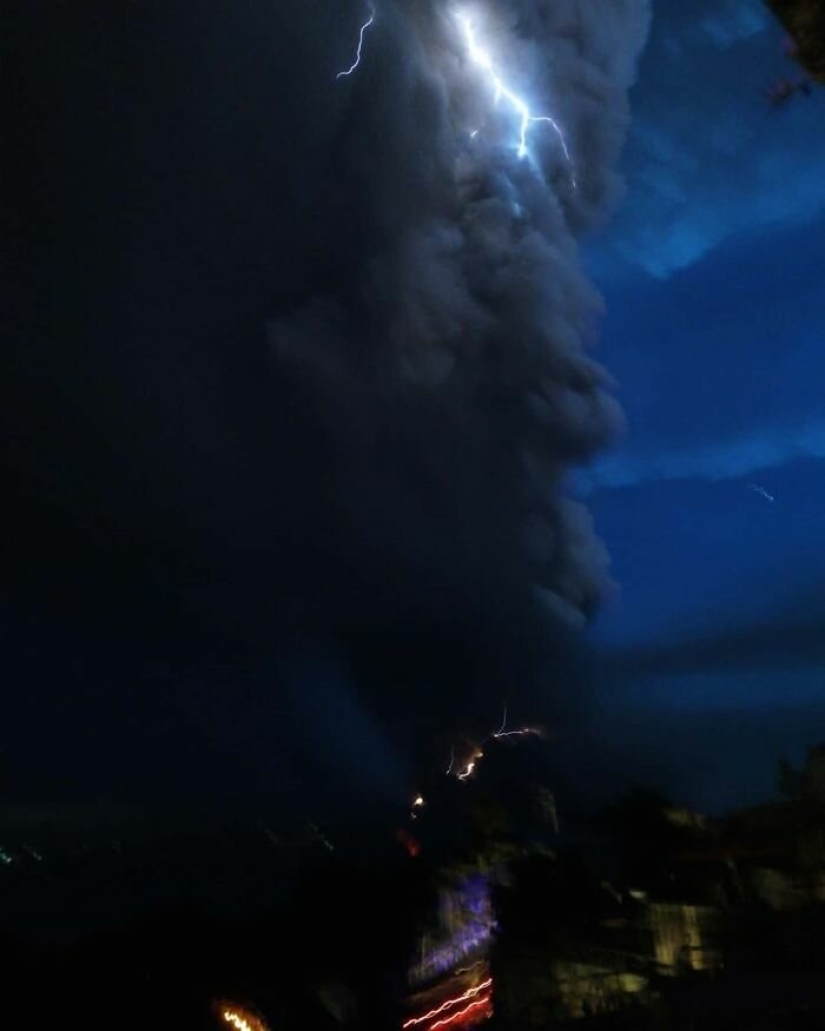 Horror, fear and beauty: the full power of Taal volcano in photos