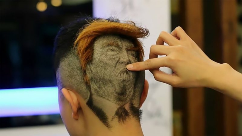 How a Chinese hairdresser turns cut hair into works of art