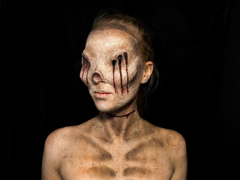 How an 18-year-old girl turns herself into a monster