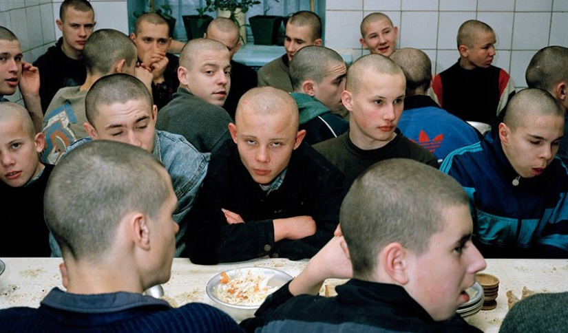 How do young prisoners live in Siberian colonies