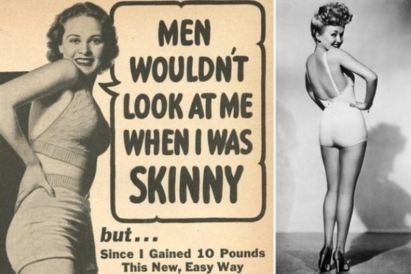 How has the standard of the female figure changed in 100 years