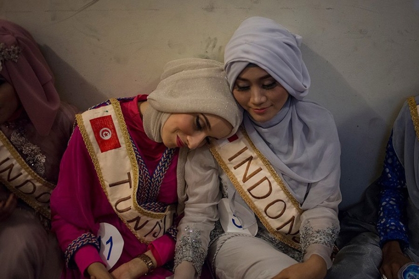 How is the beauty contest among Muslim women