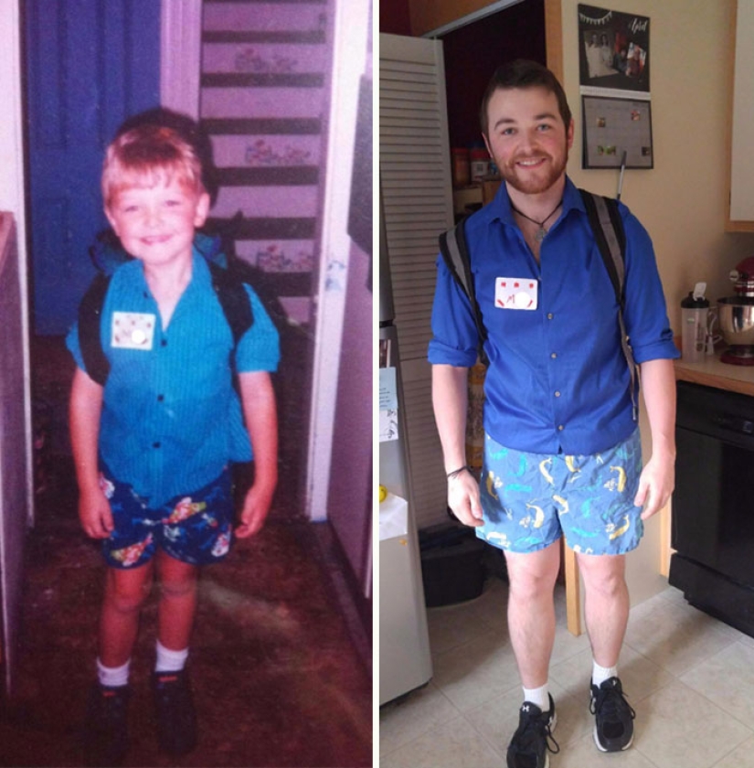 How many years, how many winters: children on the first and last day of school