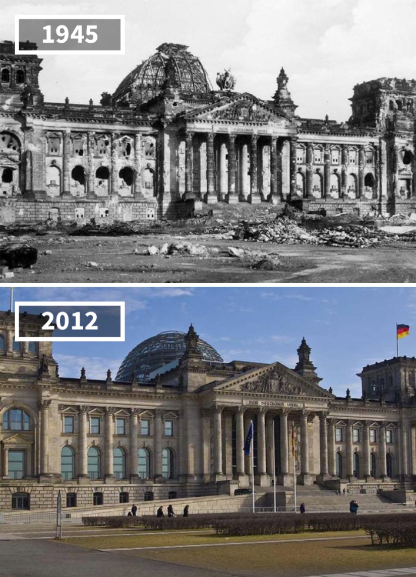 How the world has changed in 100 years: before and after photos