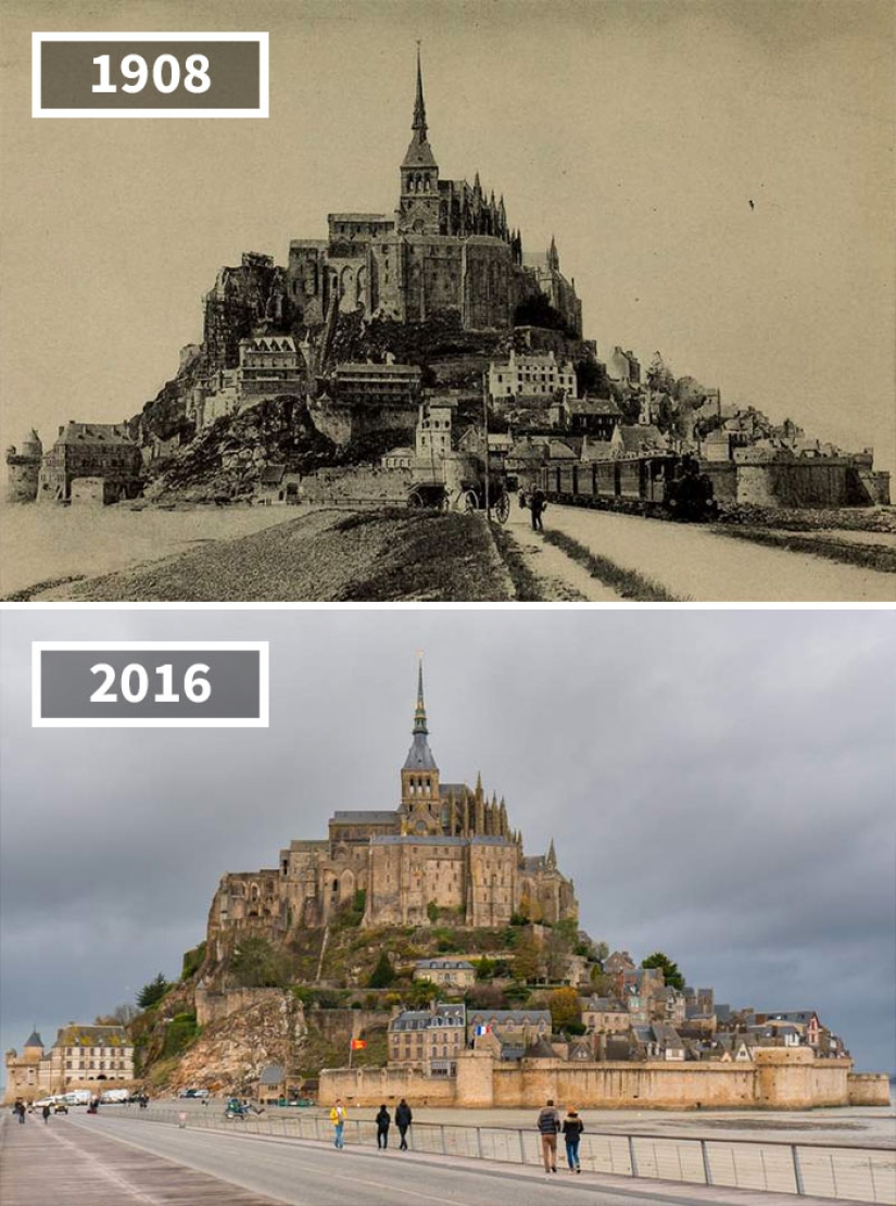 How the world has changed in 100 years: before and after photos