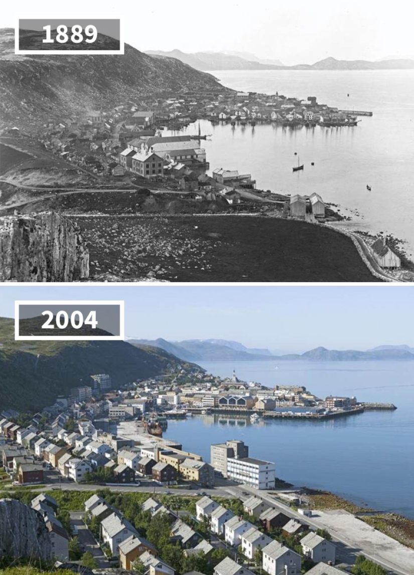 How the world has changed in 100 years: before and after photos