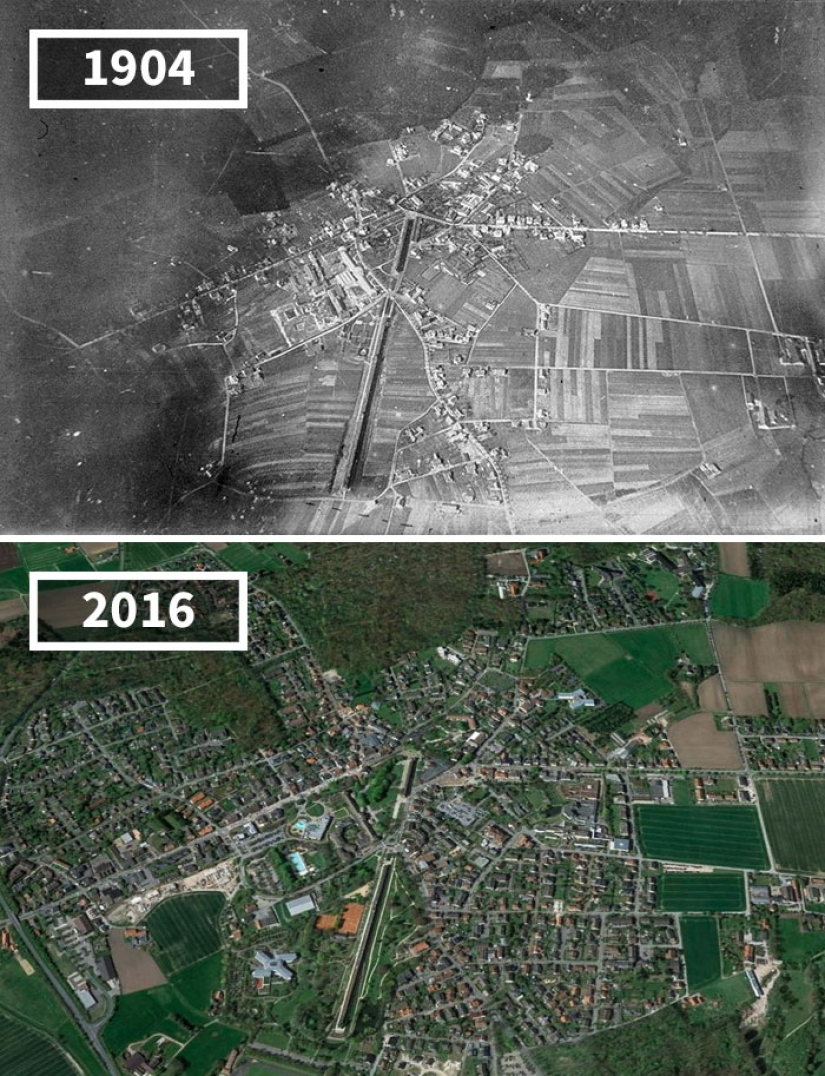 How the world has changed in 100 years: before and after photos