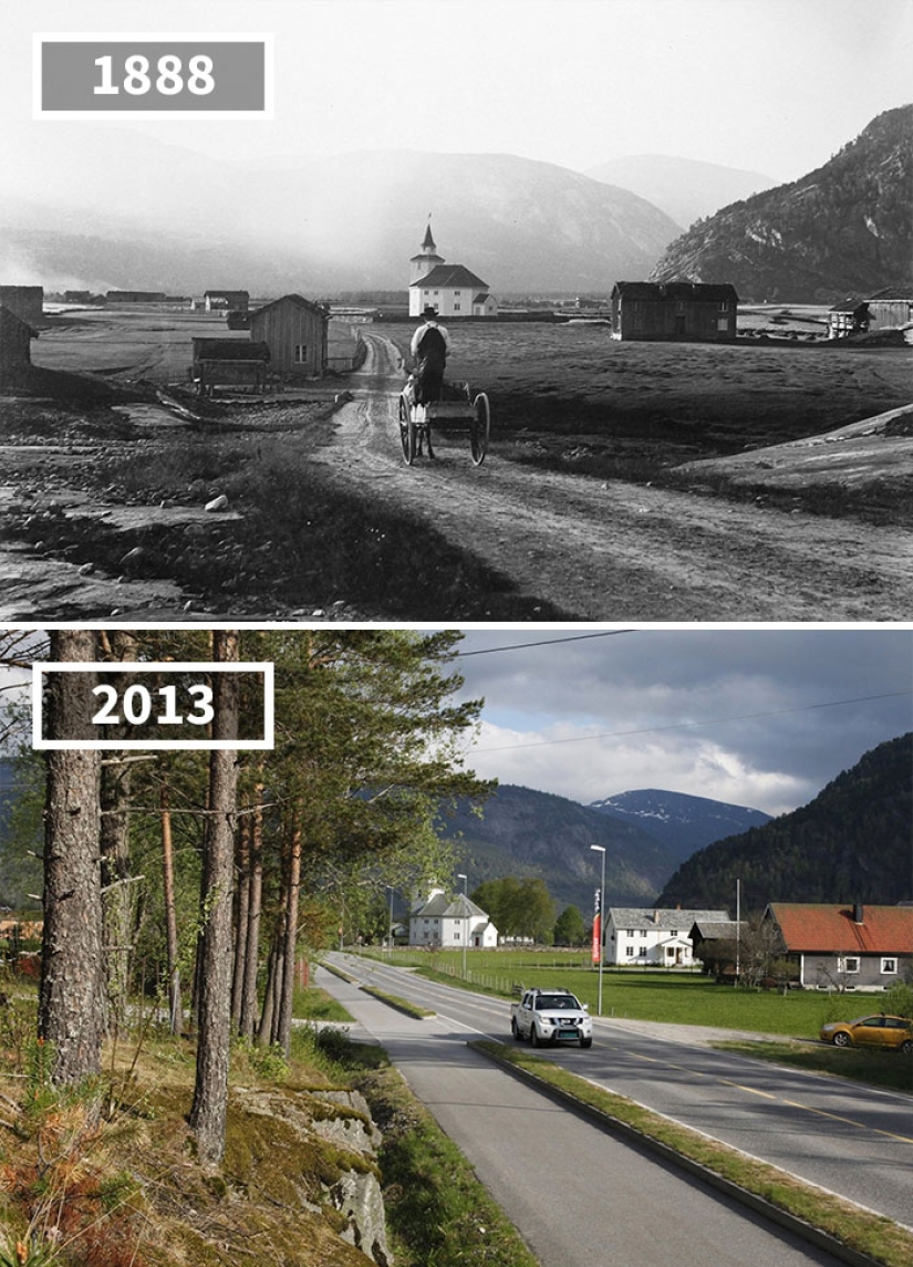 How the world has changed in 100 years: before and after photos