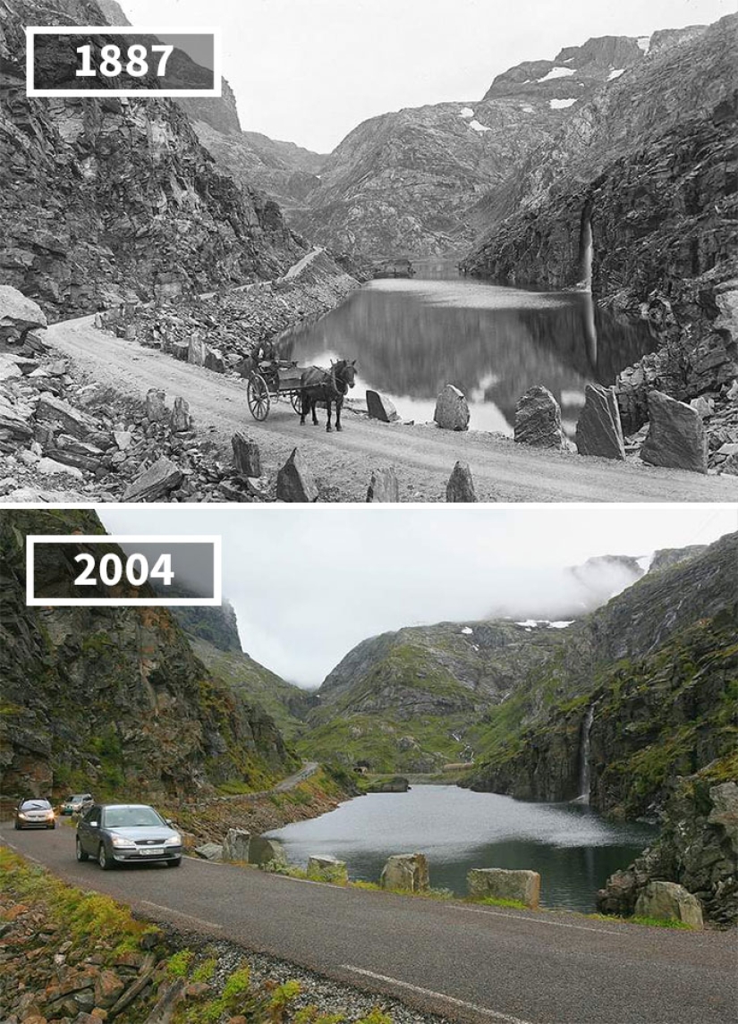 How the world has changed in 100 years: before and after photos