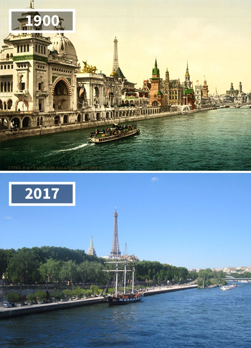 How the world has changed in 100 years: before and after photos