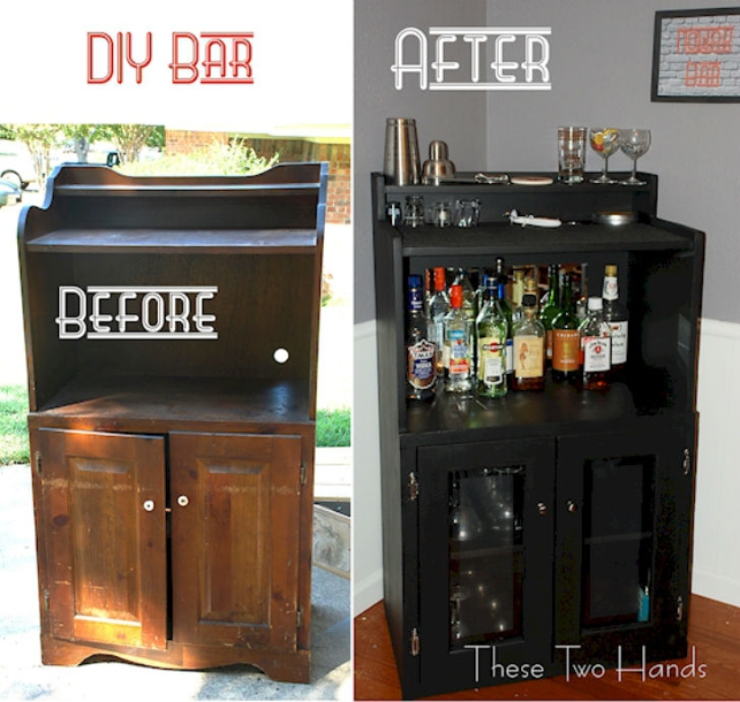 How to make a bar counter out of old things
