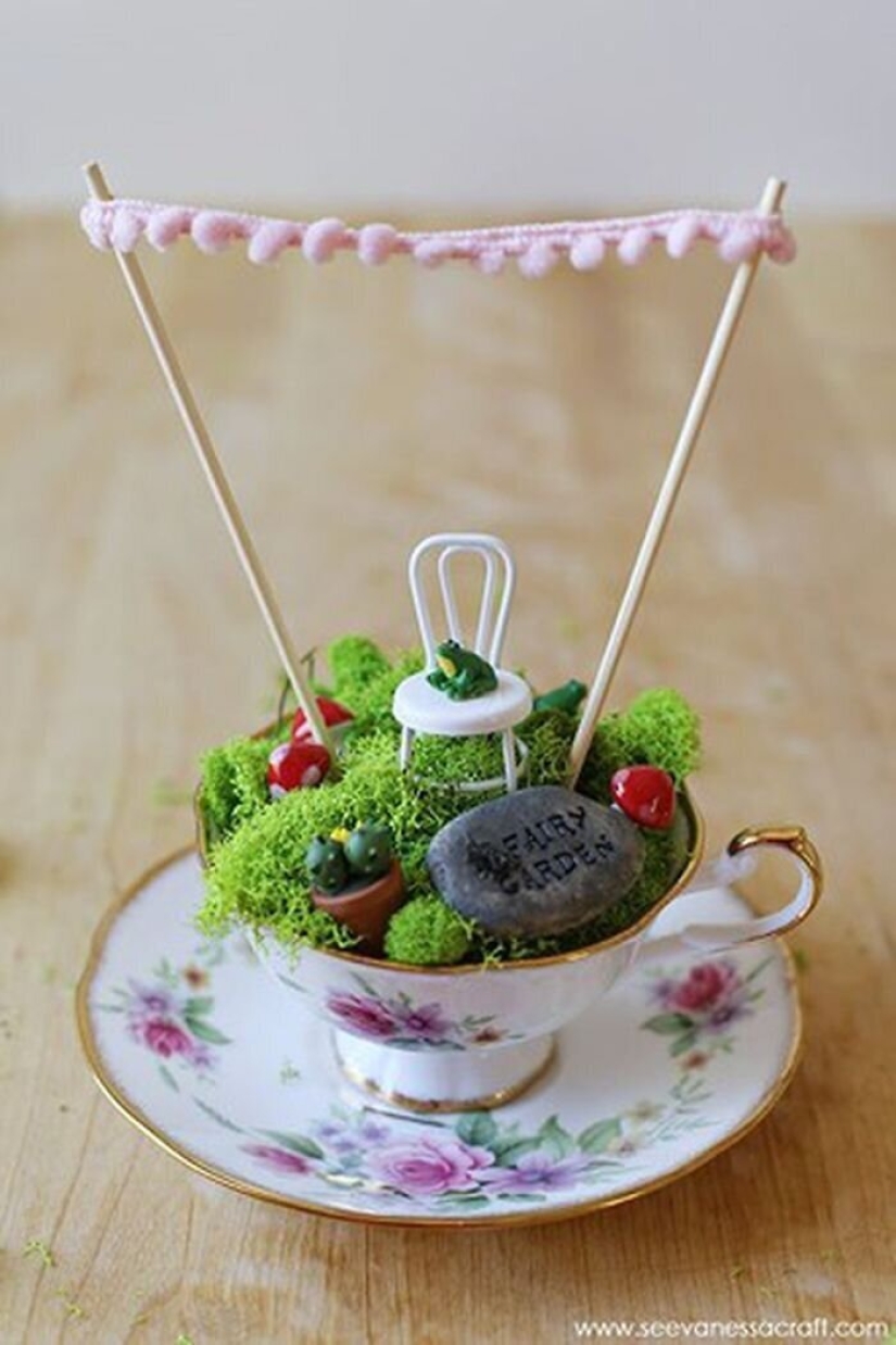 How to make a garden in a teacup: 25 creative ideas