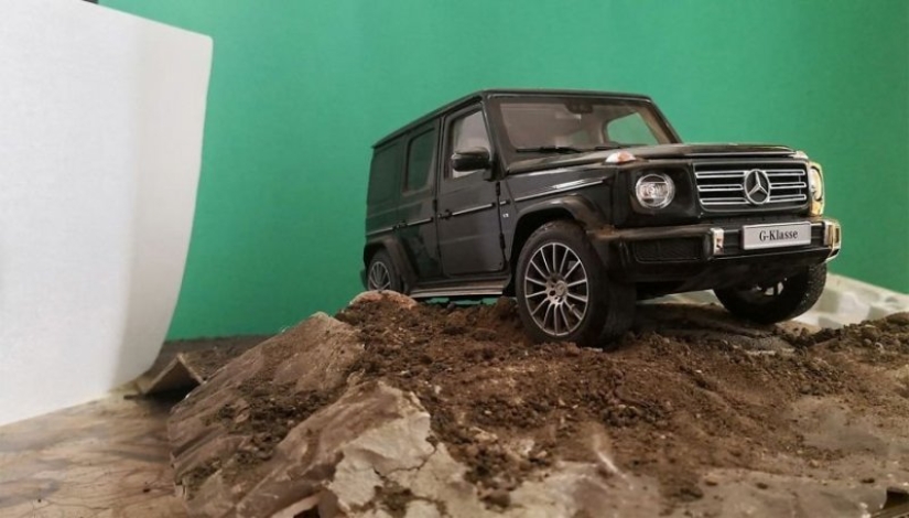 How to make realistic advertising photos using model cars