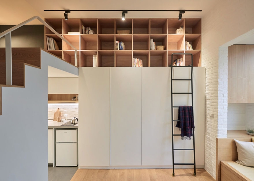 How to make the most out of a minimum of space: a fully functional apartment in Taiwan with an area of only 22 square meters