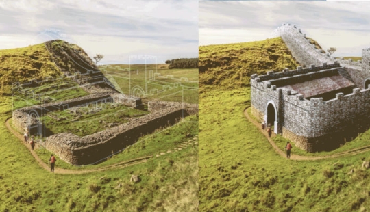 Hundreds of centuries in a few seconds: what the restoration of ancient ruins looks like in gifs