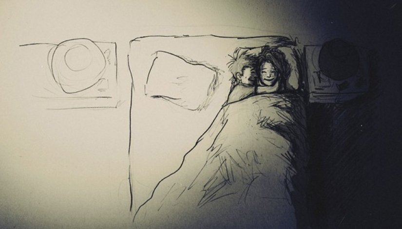 Husband created 365 drawings about every day spent with his beloved wife