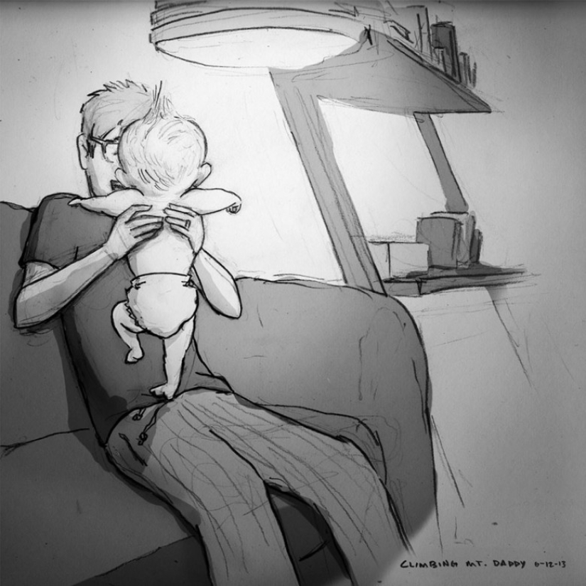 Husband created 365 drawings about every day spent with his beloved wife