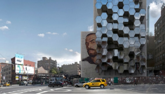 Idea: to settle the homeless of New York in stylish capsules on the walls of buildings