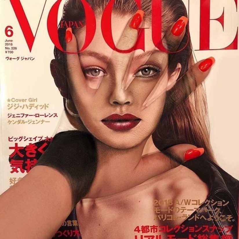 Ilusión óptica sobre su propio cuerpo y de la genialidad de maquillaje Mimi Choi